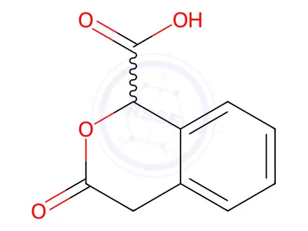 Chemical structure of 3-Oxoisochroman-1-carboxylic acid