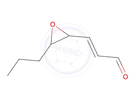 Chemical structure of epoxy-2-octenal,(E)-4,5-epoxy-(E)-2-octenal