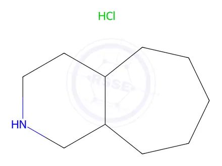 Chemical structure of decahydro-1H-cyclohepta[c]pyridine hydrochloride