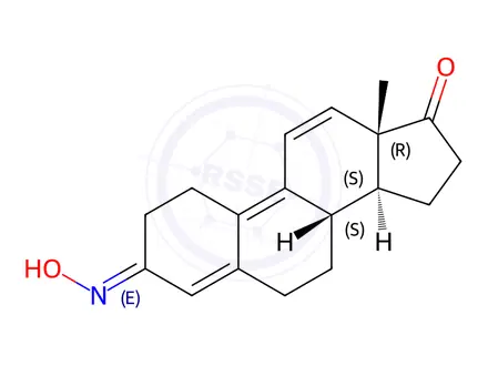 Chemical structure of 3-Oxime Estra-4,9,11-triene-3,17-dione