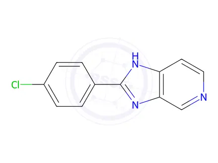 Chemical structure of 2-(4-Chlorophenyl)-1H-imidazo[4,5-c]pyridine