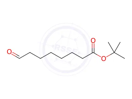 Chemical structure of Octanoic acid, 8-oxo-, 1,1-dimethylethyl ester