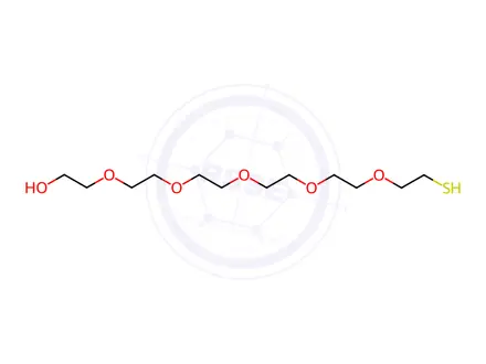 Chemical structure of 17-Mercapto-3,6,9,12,15-pentaoxaheptadecan-1-ol