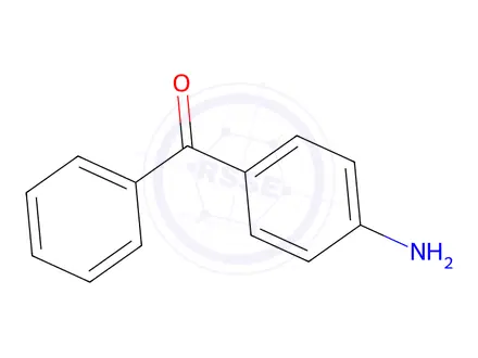 Chemical structure of 4-Aminobenzophenone