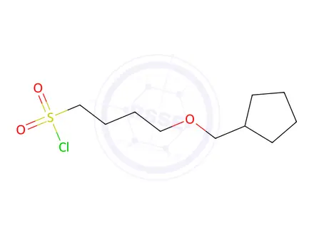 Chemical structure of 4-(Cyclopentylmethoxy)butane-1-sulfonyl chloride