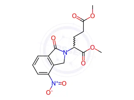 Chemical structure of Dimethyl 2-(4-nitro-1-oxoisoindolin-2-yl)pentanedioate