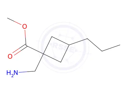 Chemical structure of Methyl 1-(aminomethyl)-3-propylcyclobutane-1-carboxylate