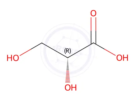 Chemical structure of D-Glyceric acid