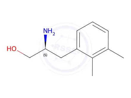 Chemical structure of (S)-2-Amino-3-(2,3-dimethylphenyl)propan-1-ol