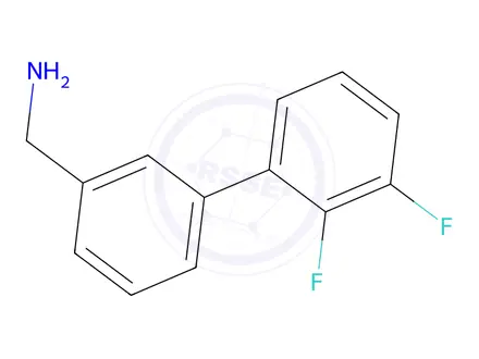 Chemical structure of (2',3'-Difluoro-[1,1'-biphenyl]-3-yl)methanamine