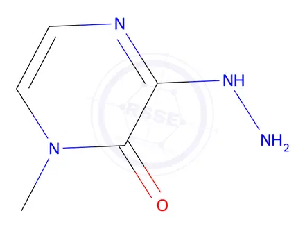 Chemical structure of 3-hydrazinyl-1-methyl-1,2-dihydropyrazin-2-one