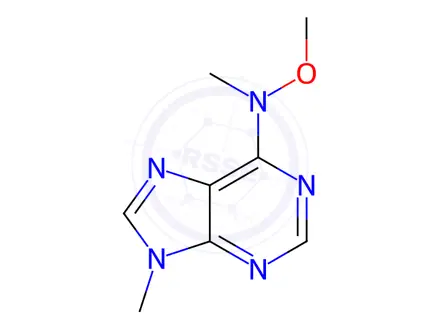 Chemical structure of N,O-Dimethyl-N-(9-methyl-9H-purin-6-yl)hydroxylamine