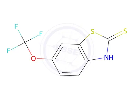 Chemical structure of 6-(trifluoromethoxy)benzo[d]thiazole-2(3H)-thione
