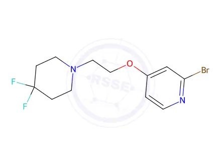 Chemical structure of 2-Bromo-4-(2-(4,4-difluoropiperidin-1-yl)ethoxy)pyridine