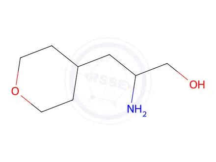 Chemical structure of 2-Amino-3-(oxan-4-yl)propan-1-ol