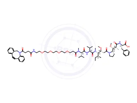 Chemical structure of DBCO-PEG4-MMAF