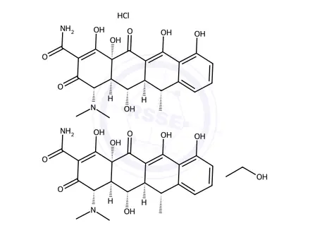 Chemical structure of Doxycycline Hyclate