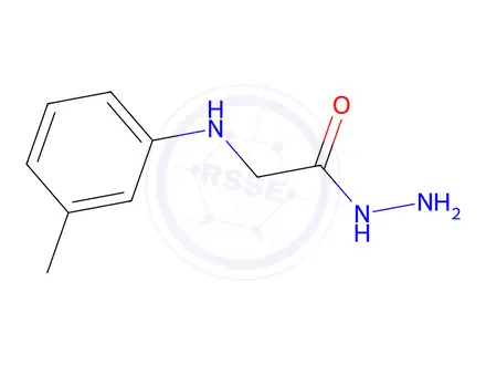 Chemical structure of 2-[(3-Methylphenyl)amino]acetohydrazide