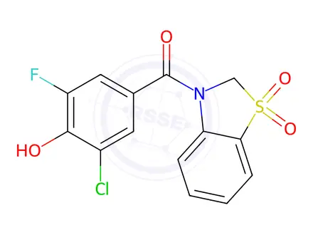 Chemical structure of Dotinurad Impurity 15
