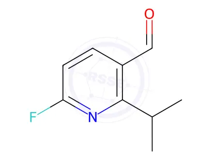 Chemical structure of 6-fluoro-2-isopropylnicotinaldehyde