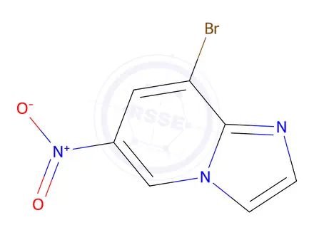 Chemical structure of 8-Bromo-6-nitroimidazo[1,2-a]pyridine hydrochloride