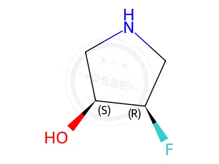 Chemical structure of (3S,4R)-4-fluoropyrrolidin-3-ol