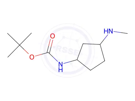 Chemical structure of (3-Methylamino-cyclopentyl)-carbamic acid tert-butyl ester