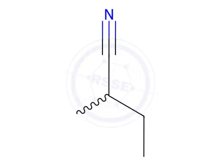 Chemical structure of 2-Methylbutyronitrile