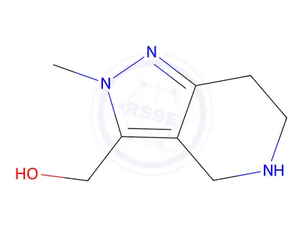 Chemical structure of (2-Methyl-4,5,6,7-tetrahydro-2H-pyrazolo[4,3-c]pyridin-3-yl)methanol