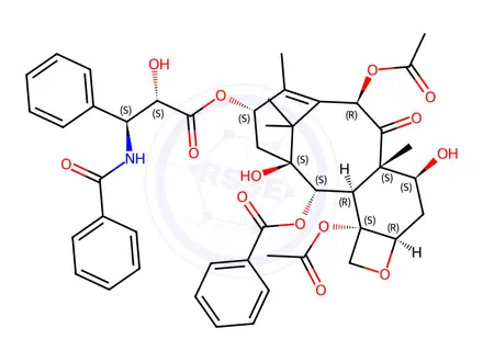 Chemical structure of 2`-epi-Paclitaxel