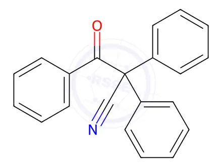 Chemical structure of 3-Oxo-2,2,3-triphenylpropanenitrile