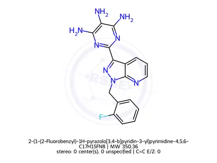 Chemical structure of Riociguat Tri Amino Impurity