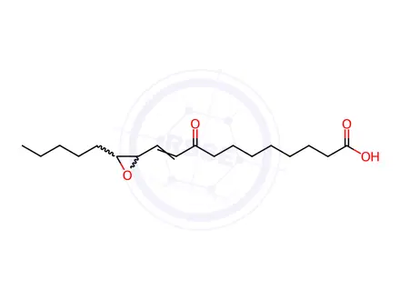 Chemical structure of (10E)-9-Oxo-11-(3-pentyl-2-oxiranyl)-10-undecenoic Acid