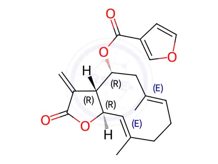 Chemical structure of β-Furoyleupatolide