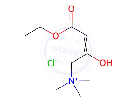 Chemical structure of 4-Ethoxy-N,N,N-trimethyl-2,4-dioxo-1-butanaminium Chloride