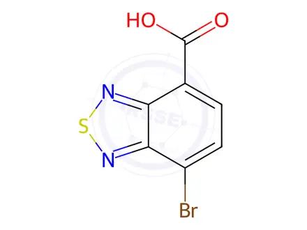 Chemical structure of 7-broMobenzo[c][1,2,5]thiadiazole-4-carboxylic acid