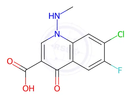 Chemical structure of Amifloxacin Impurity 1