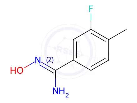 Chemical structure of (Z)-3-Fluoro-N'-hydroxy-4-methylbenzimidamide