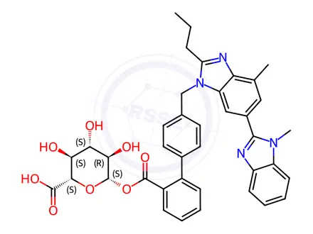 Chemical structure of Telmisartan Acyl-β-D-glucuronide