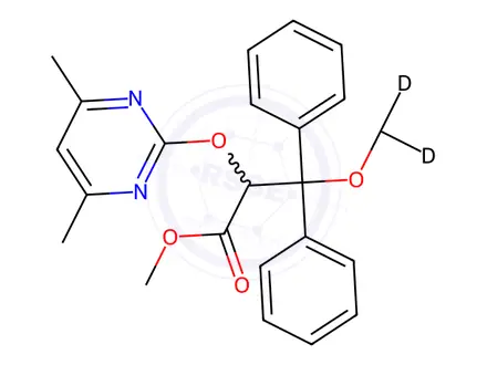 Chemical structure of rac Ambrisentan-d3 Methyl Ester