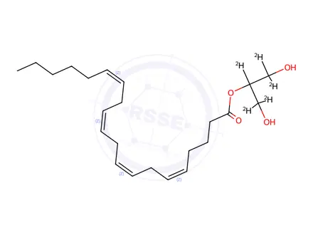 Chemical structure of 2-Arachidonyl Glycerol-d5