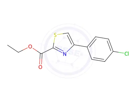 Chemical structure of Ethyl 4-(4-chlorophenyl)-1,3-thiazole-2-carboxylate