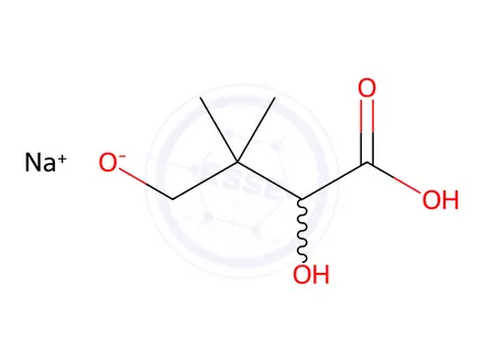 Chemical structure of (RS)-Pantoic acid