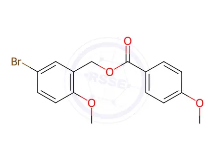 Chemical structure of (5-Bromo-2-methoxyphenyl)methyl 4-methoxybenzoate