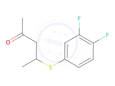 Chemical structure of 4-((3,4-Difluorophenyl)thio)pentan-2-one