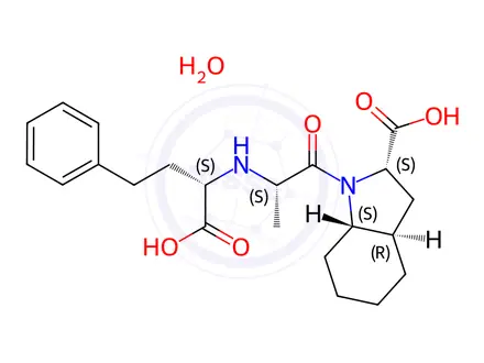 Chemical structure of Trandolaprilat Monohydrate