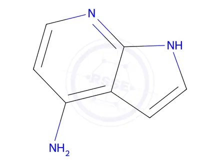 Chemical structure of 1H-Pyrrolo[2,3-b]pyridin-4-amine; 4-Amino-1H-Pyrrolo-[2,3-b]-pyridine