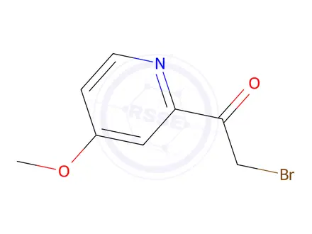 Chemical structure of 2-Bromo-1-(4-methoxypyridin-2-yl)ethan-1-one