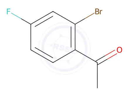 Chemical structure of 1-(2-Bromo-4-fluorophenyl)ethanone;
