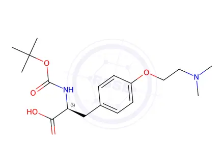 Chemical structure of L-Tyrosine, O-[2-(dimethylamino)ethyl]-N-[(1,1-dimethylethoxy)carbonyl]-